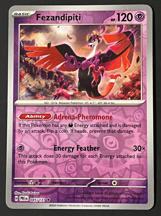 045/131 Fezandipiti - Pokémon Prismatic Evolutions Rare Reverse