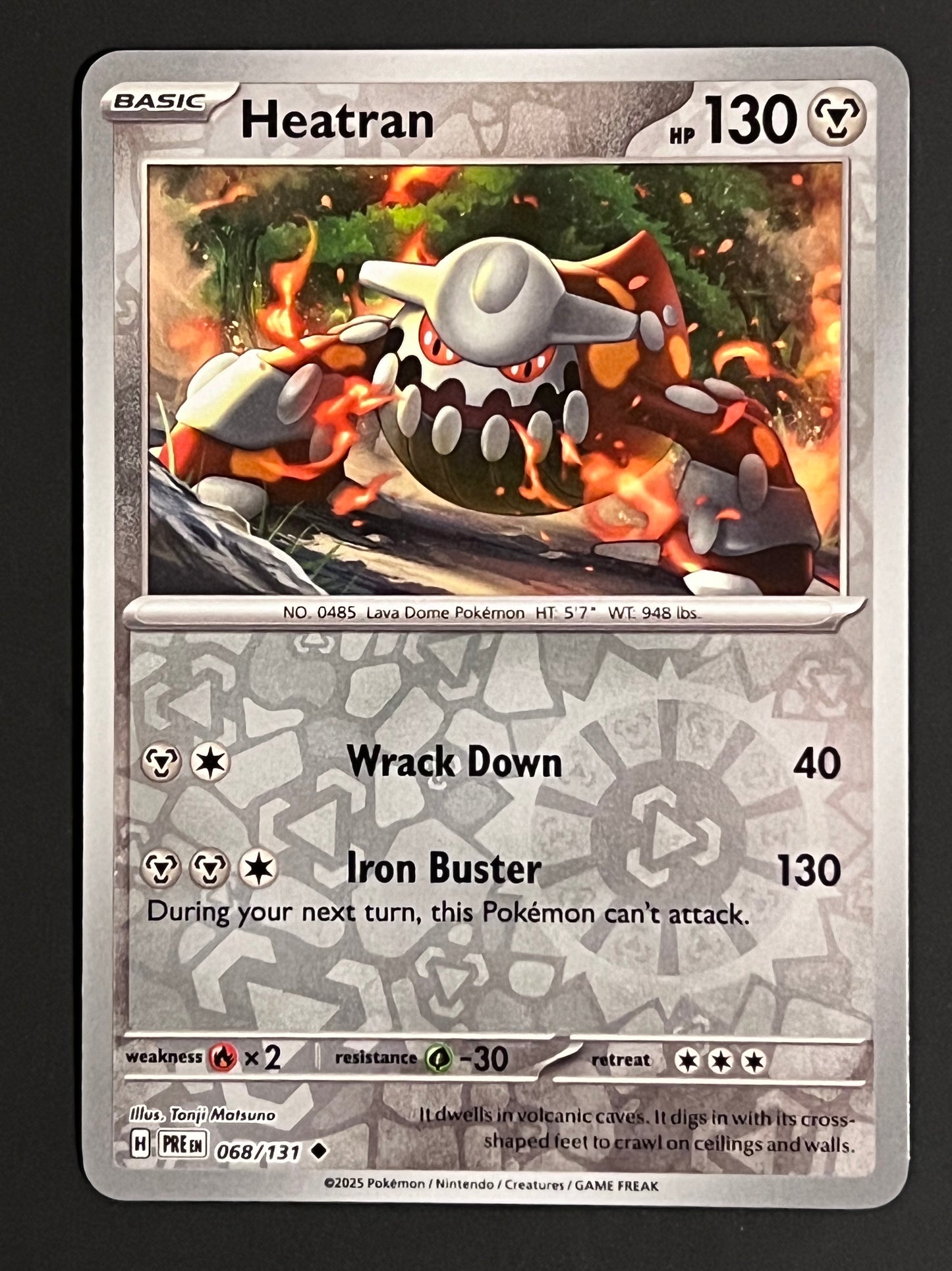 068/131 Heatran - Pokémon Prismatic Evolutions Uncommon Reverse