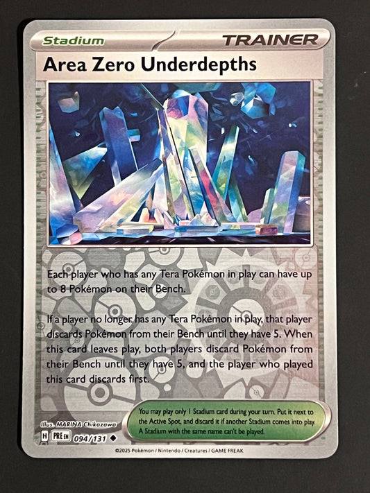 094/131 Area Zero Underdepths - Pokémon Prismatic Evolutions Uncommon Reverse