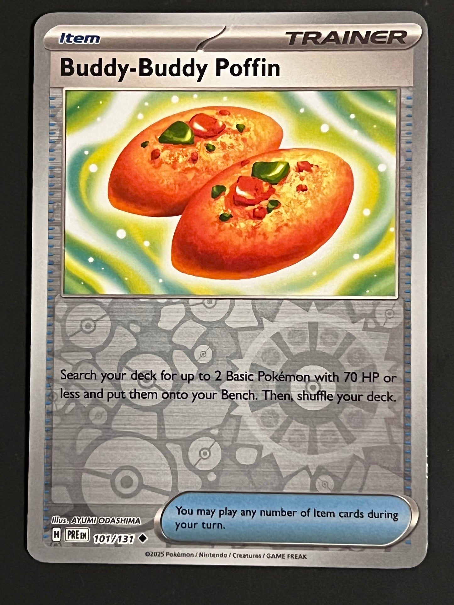 101/131 Buddy-Buddy Poffin - Pokémon Prismatic Evolutions Uncommon Reverse