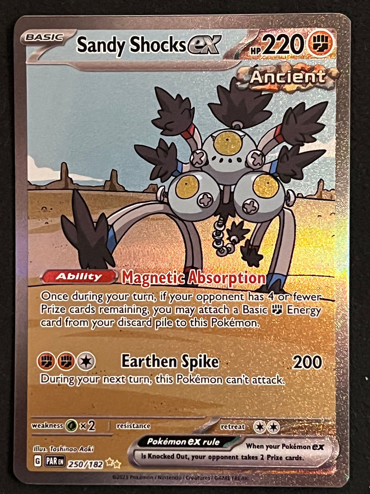 250/182 Sandy Shocks Ex - Pokémon Paradox Rift Special Illustration Rare