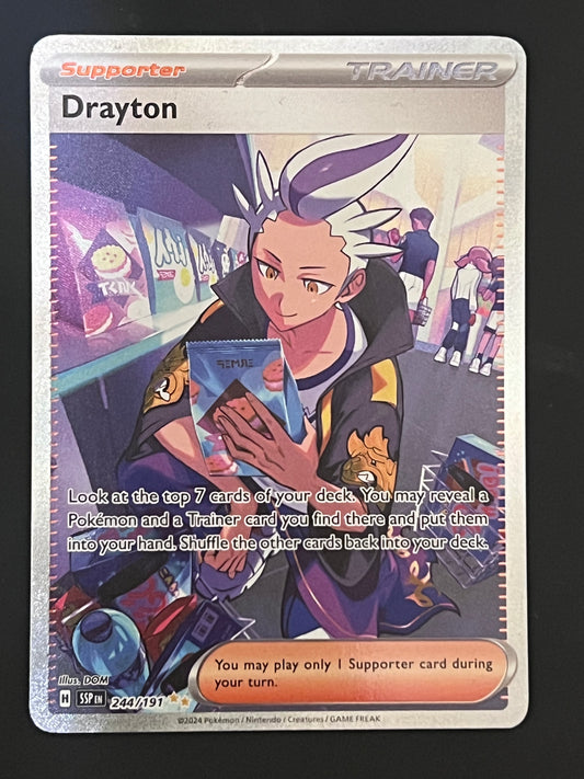 244/191 Drayton - Pokémon Surging Sparks Special Illustration Rare