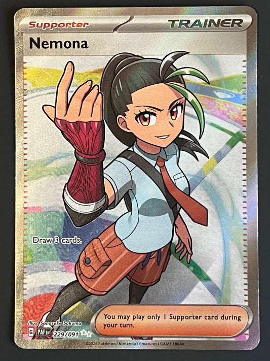 229/091 Nemona - Pokémon Paldean Fates Ultra Rare