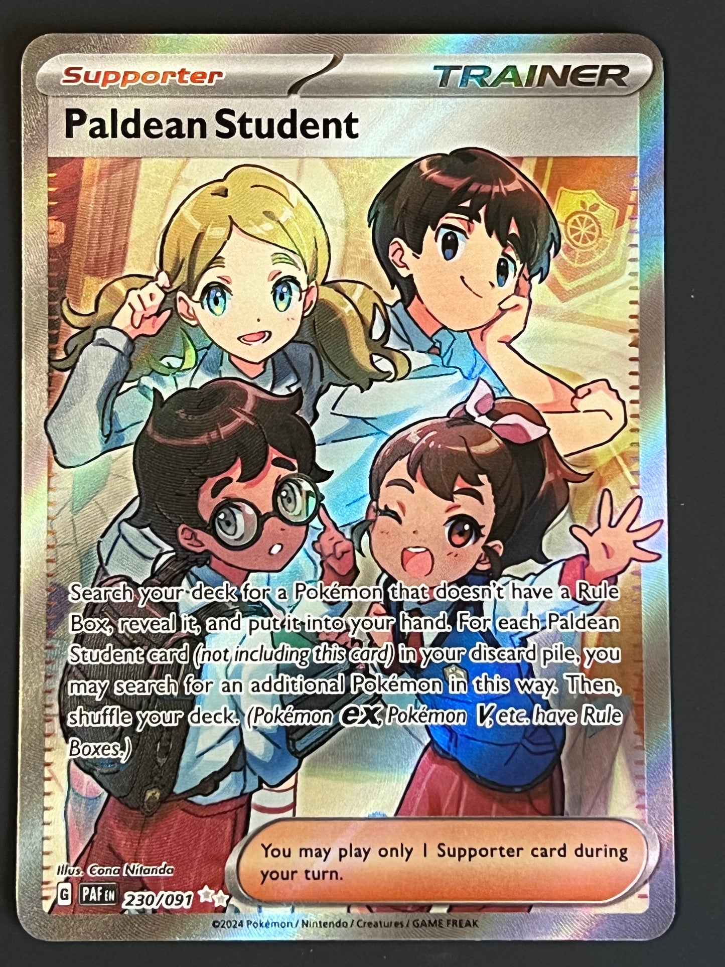 230/091 Paldean Student - Pokémon Paldean Fates Ultra Rare