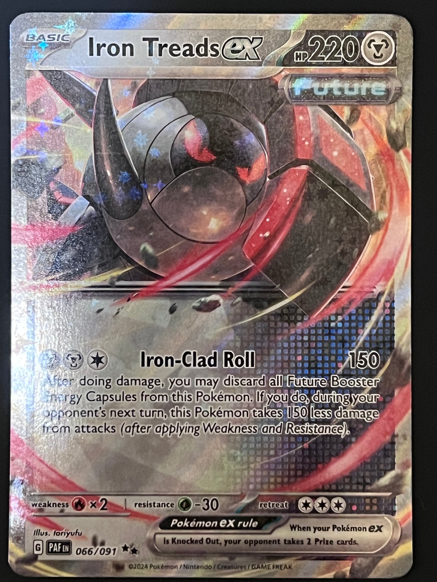 066/091 Iron Treads Ex - Pokémon Paldean Fates Double Rare