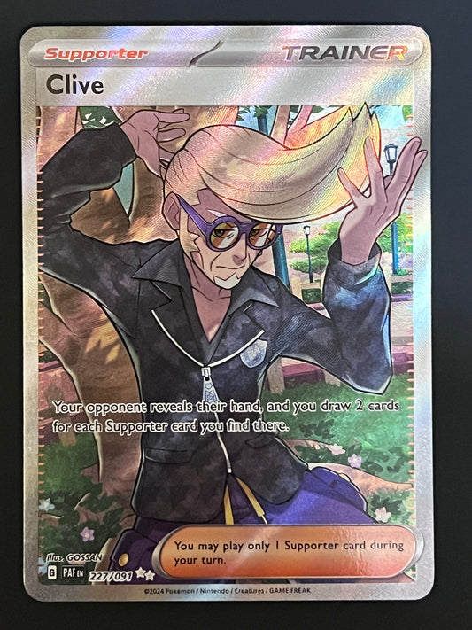 227/091 Clive - Pokémon Paldean Fates Ultra Rare