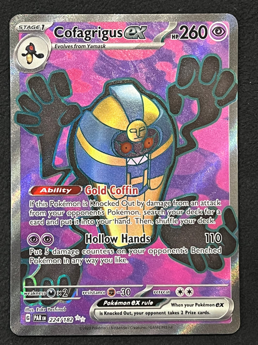 224/182 Cofagrigus Ex - Pokémon Paradox Rift Ultra Rare