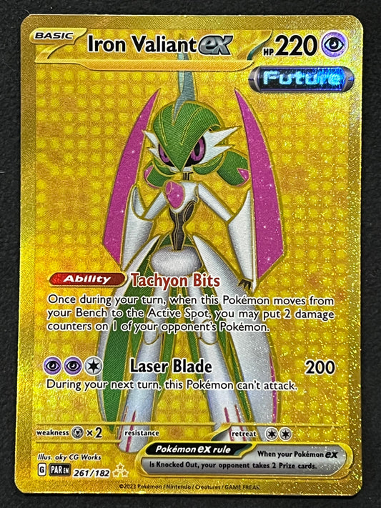 261/182 Iron Valiant ex - Pokémon Paradox Rift Hyper Rare