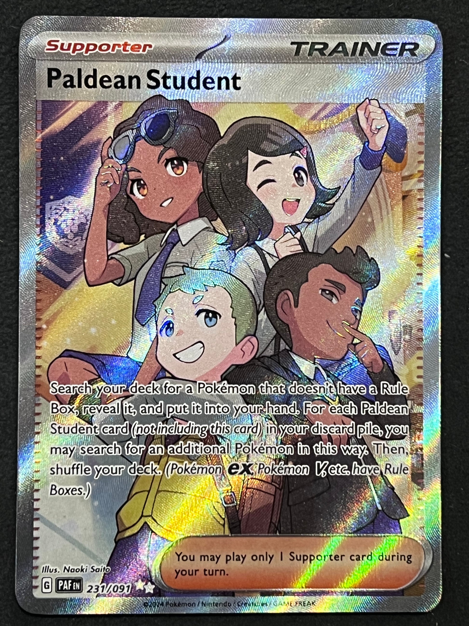 Paldean Student - 231/091 Pokémon Paldean Fates Ultra Rare Holo – Jarvvos