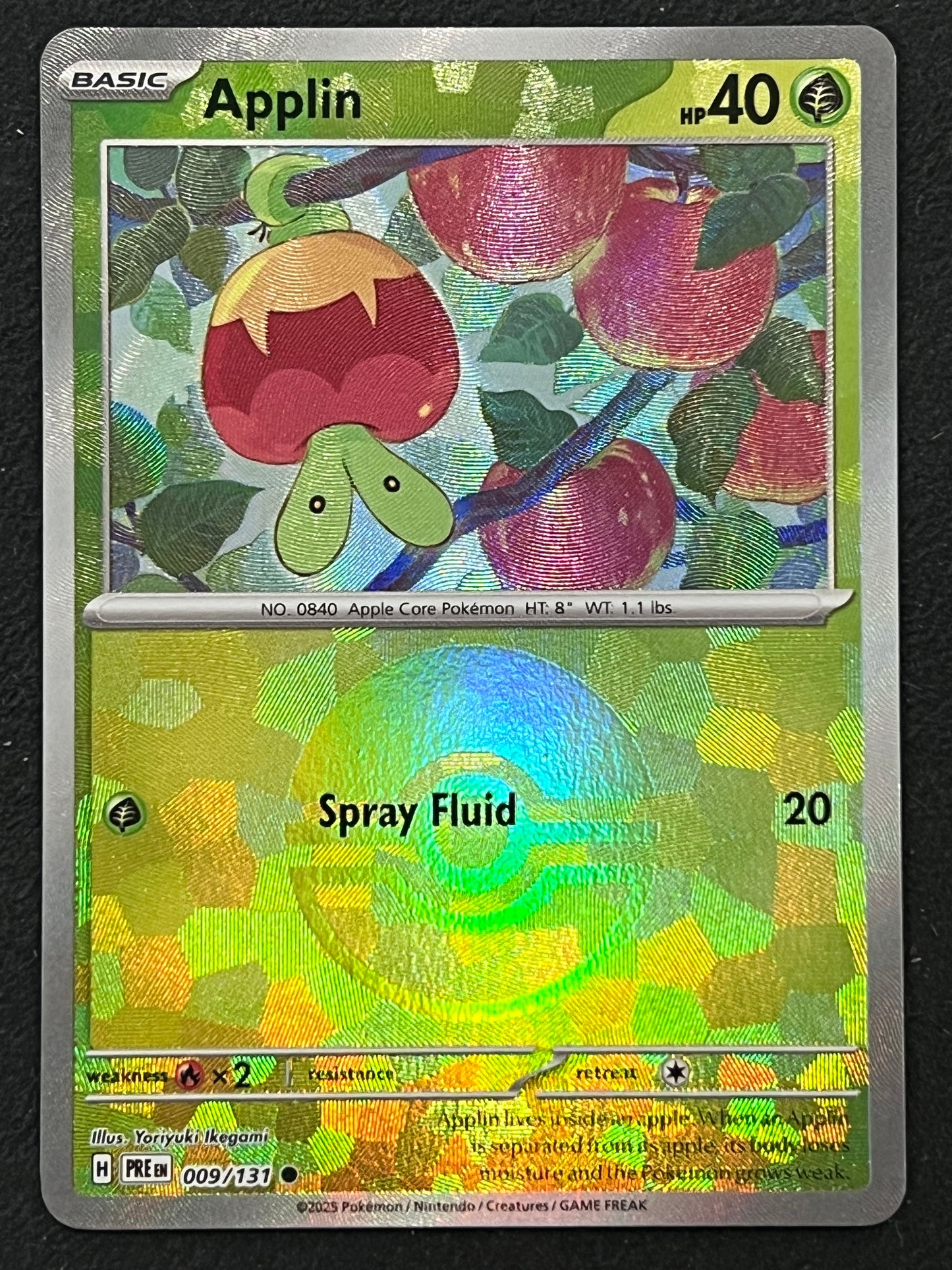 009/131 Applin - Pokémon Prismatic Evolutions Common Reverse POKEBALL