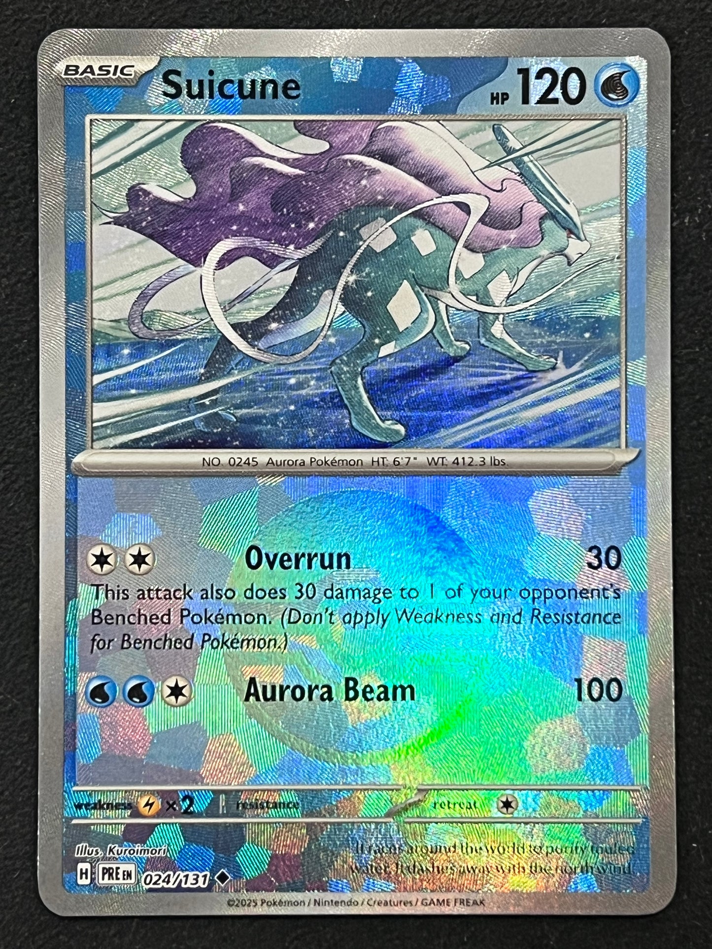 024/131 Suicune - Pokémon Prismatic Evolutions Uncommon Reverse POKEBALL