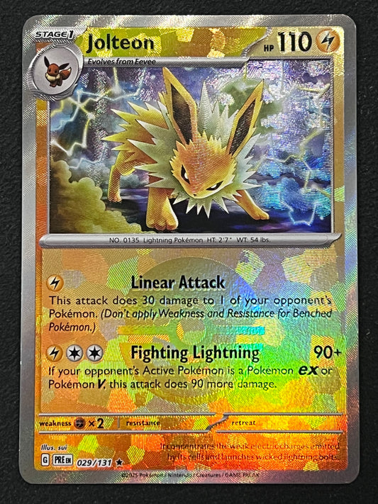 029/131 Jolteon - Pokémon Prismatic Evolutions Rare Reverse POKEBALL