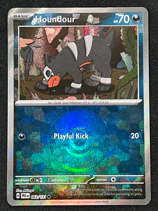 062/131 Houndour - Pokémon Prismatic Evolutions Common Reverse POKEBALL