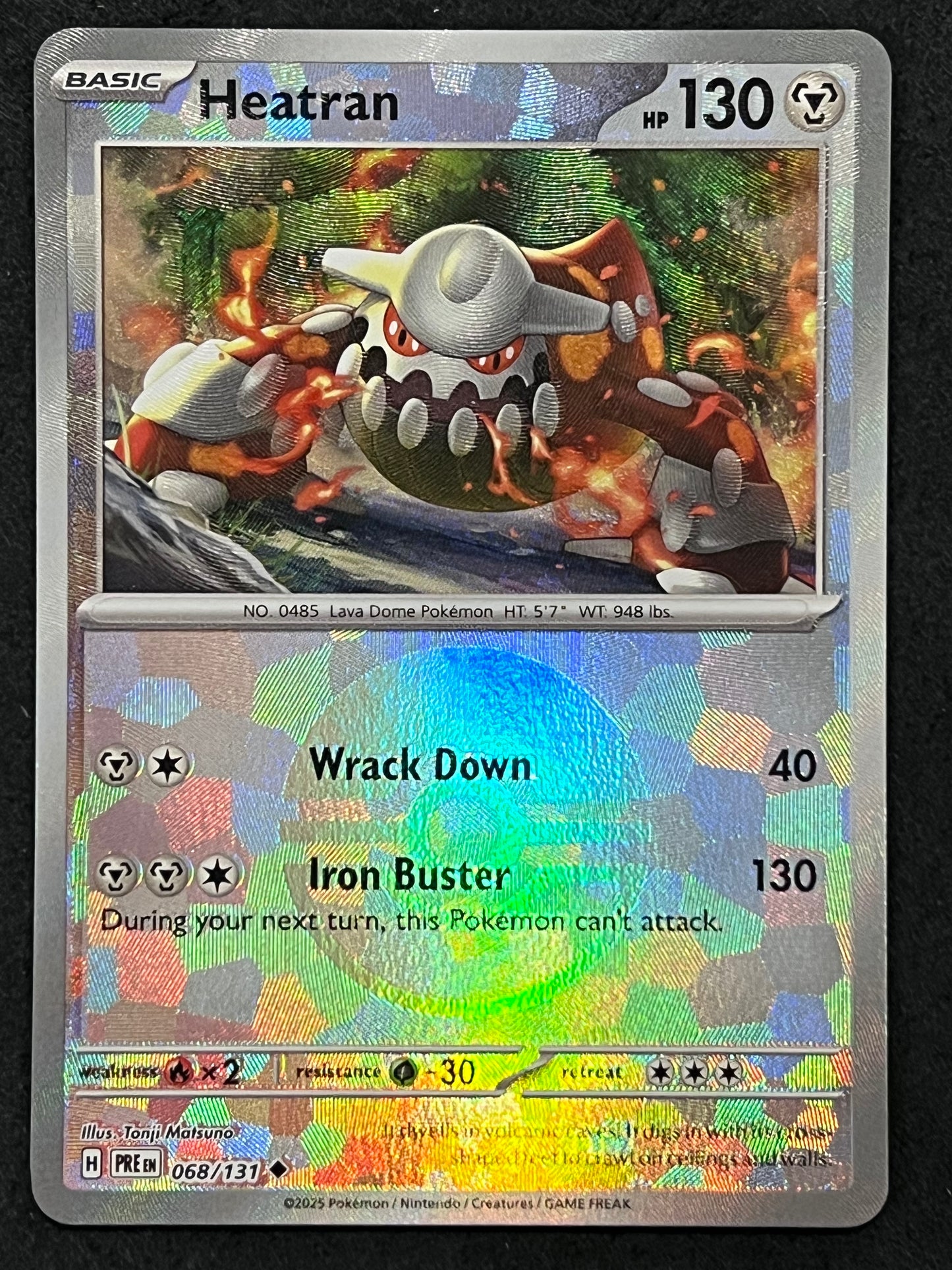 068/131 Heatran - Pokémon Prismatic Evolutions Uncommon Reverse POKEBALL