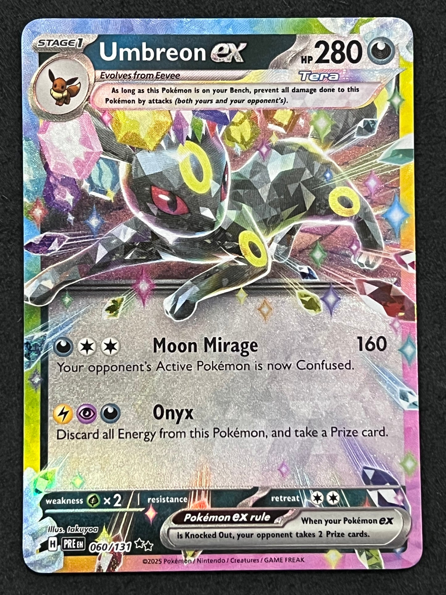 060/131 Umbreon Ex - Pokémon Prismatic Evolutions Double Rare