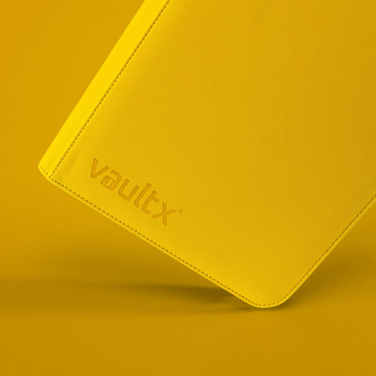 VaultX 12-Pocket Exo-Tec Zip Binder - Sunrise Yellow