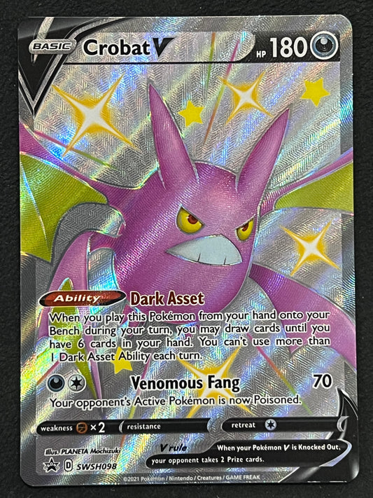 Crobat V - SWSH098 Holo Promo Black Star