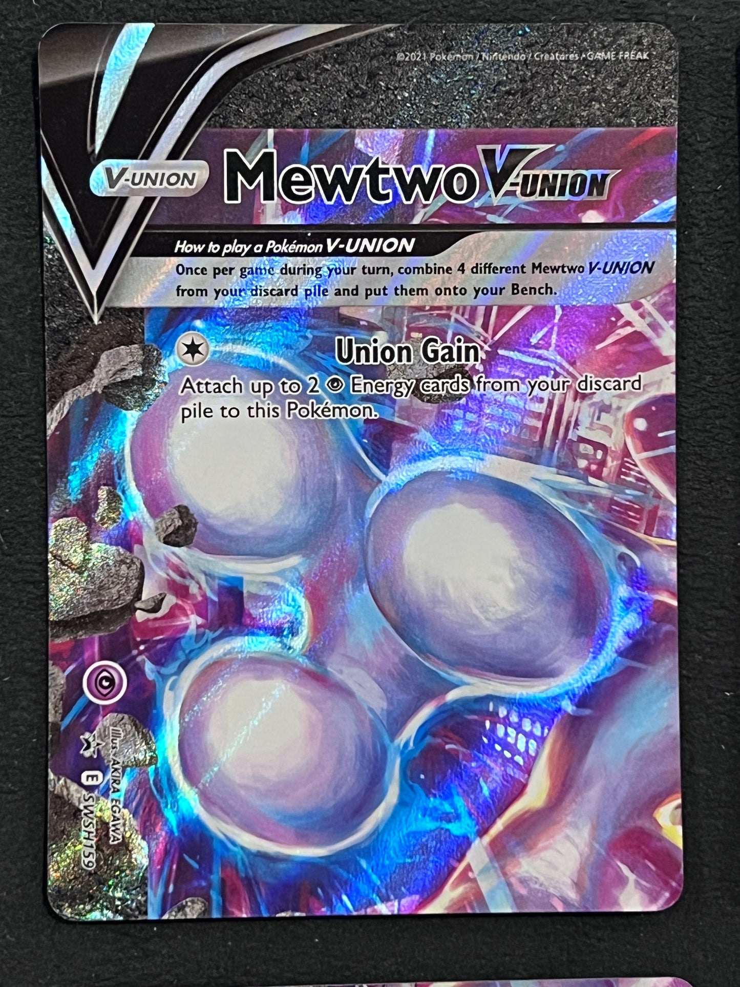 Mewtwo V-Union - (SWSH159 -SWSH162)- Holo Promo Black Star