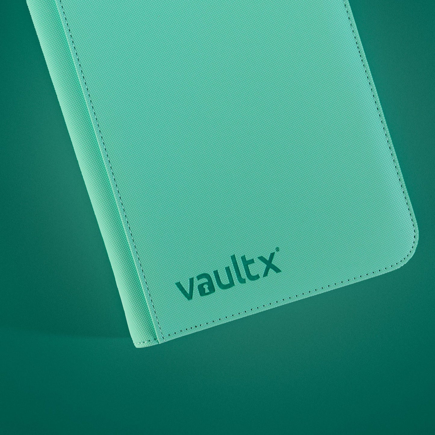 VaultX 12-Pocket Exo-Tec Zip Binder - Mint Green