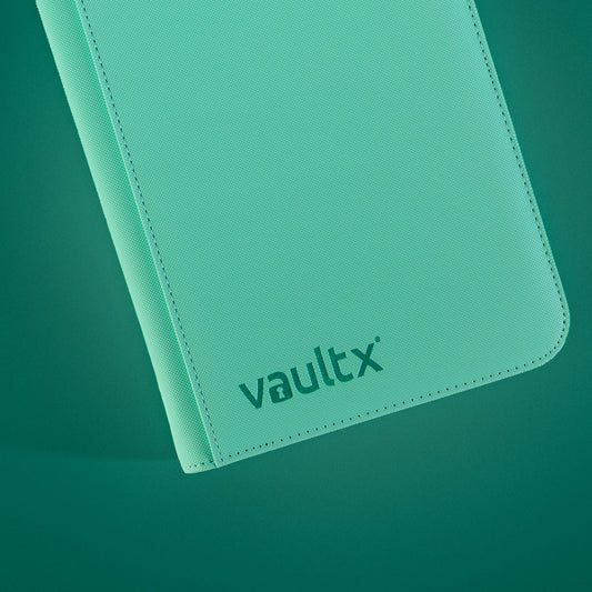 VaultX 12-Pocket Exo-Tec Zip Binder - Mint Green