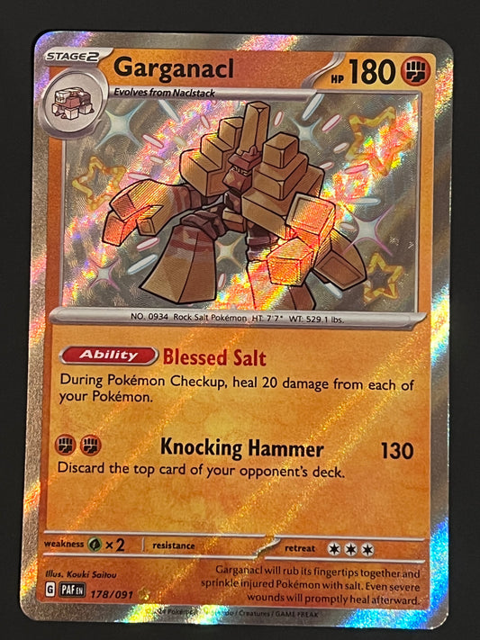 178/091 Garganacl - Pokémon Paldean Fates Shiny Rare