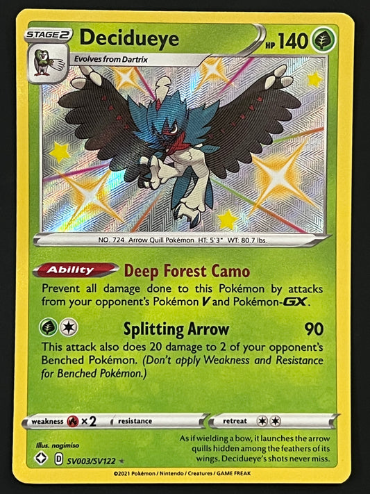 Decidueye - SV003/SV122 Shining Fates Rare Shiny Holo