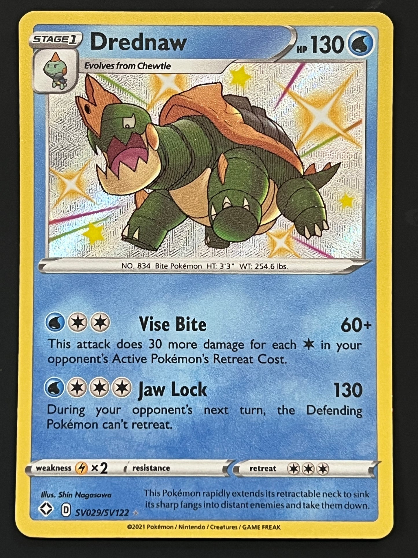 Drednaw - SV029/SV122 Shining Fates Rare Shiny Holo