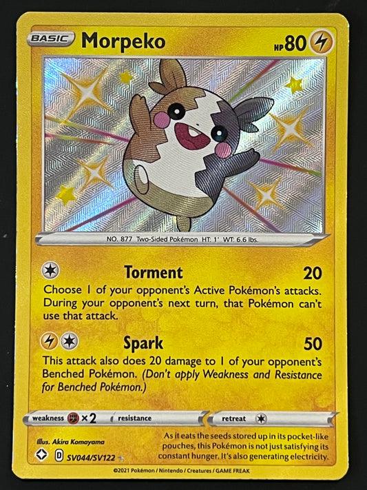 Morpeko - SV044/SV122 Shining Fates Rare Shiny Holo