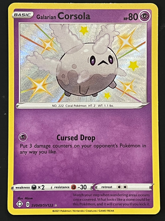 Galarian Corsola - SV049/SV122 Shining Fates Rare Shiny Holo