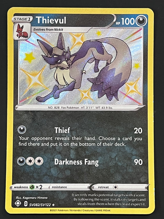 Thievul - SV082/SV122 Shining Fates Rare Shiny Holo