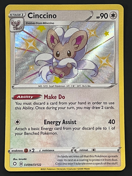 Cinccino - SV094/SV122 Shining Fates Rare Shiny Holo