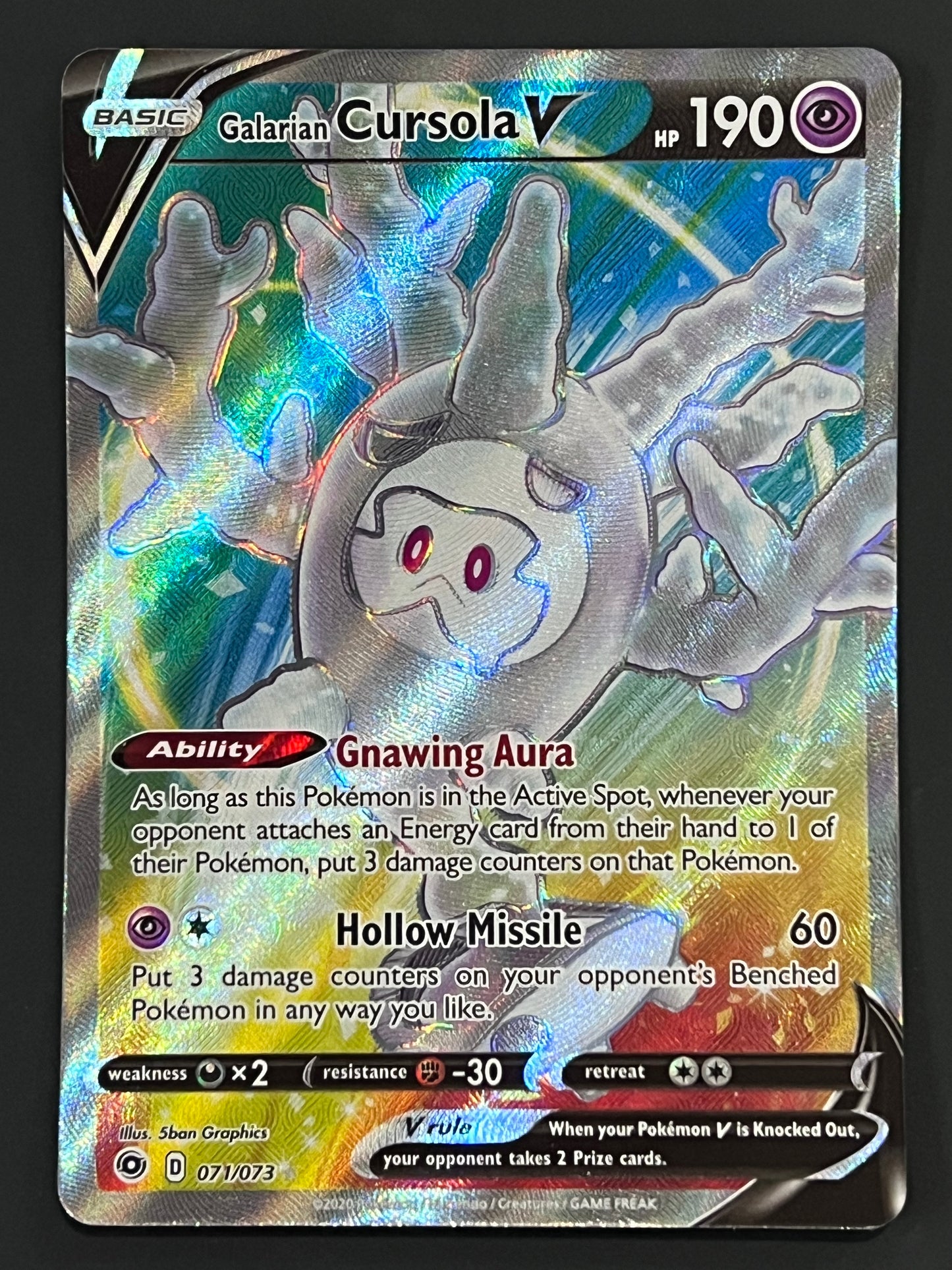 071/073 Galarian Cursola V - Pokémon Champions Path Full Art