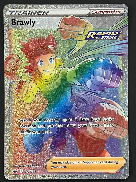 Brawly - 212/198 Chilling Reign Rainbow Rare Holo Trainer