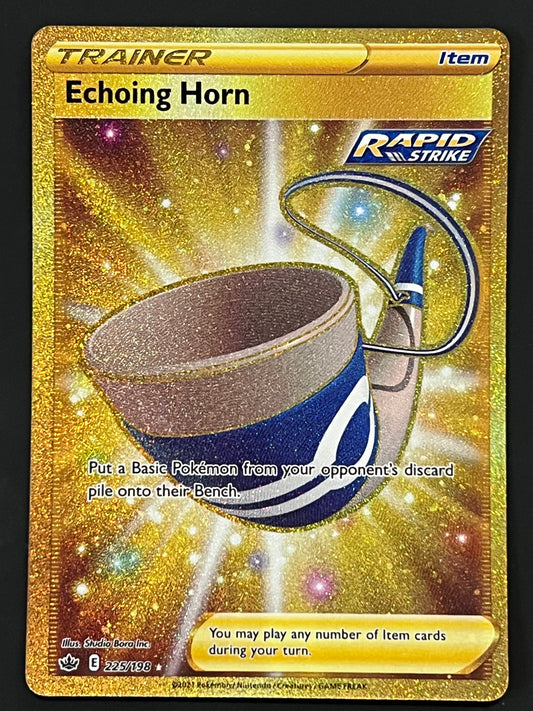 Echoing Horn - 225/198 Chilling Reign Secret Rare Holo Gold