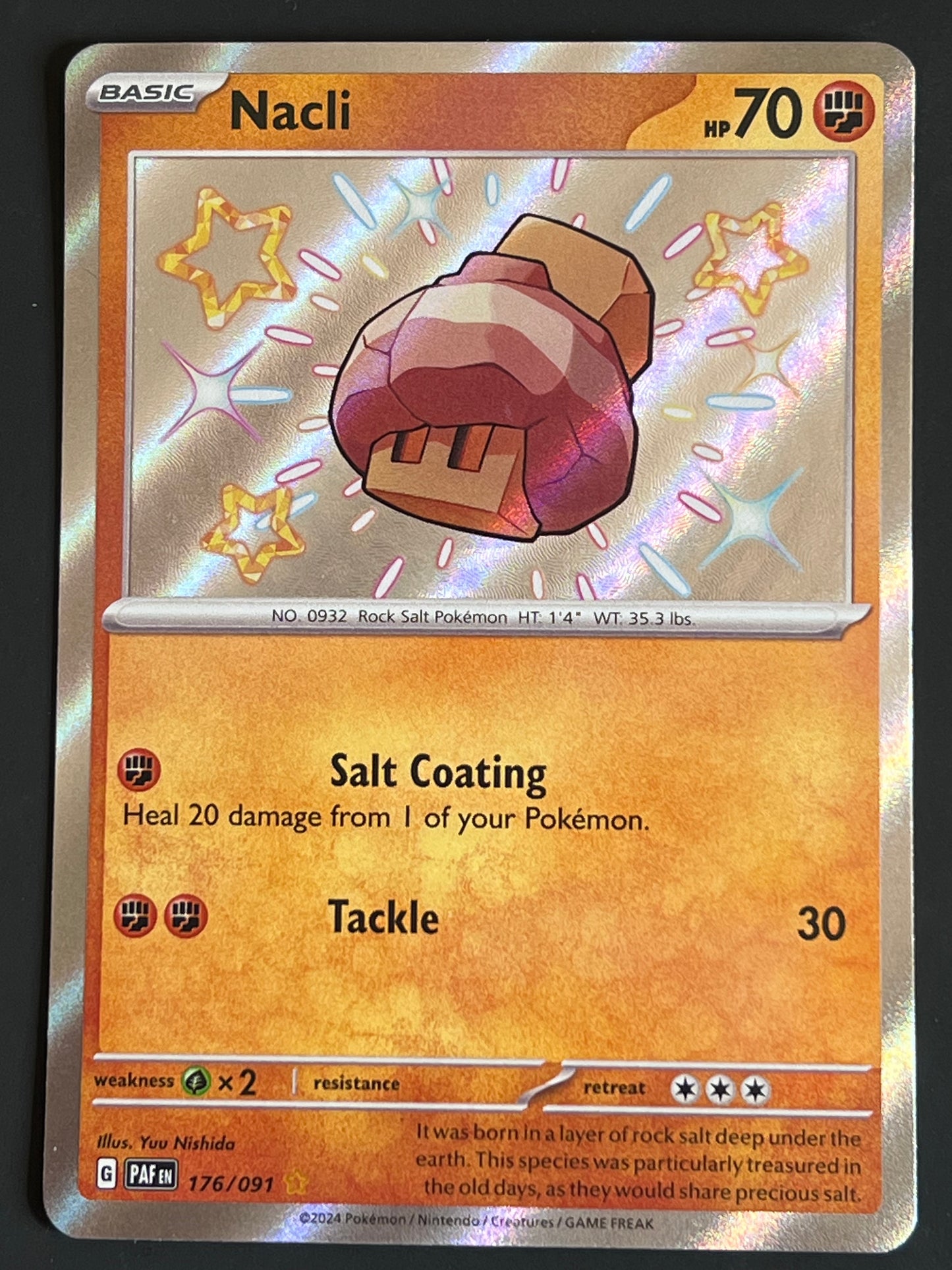 176/091 Nacli - Pokémon Paldean Fates Shiny Rare