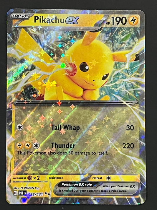 028/131 Pikachu Ex - Pokémon Prismatic Evolutions Double Rare