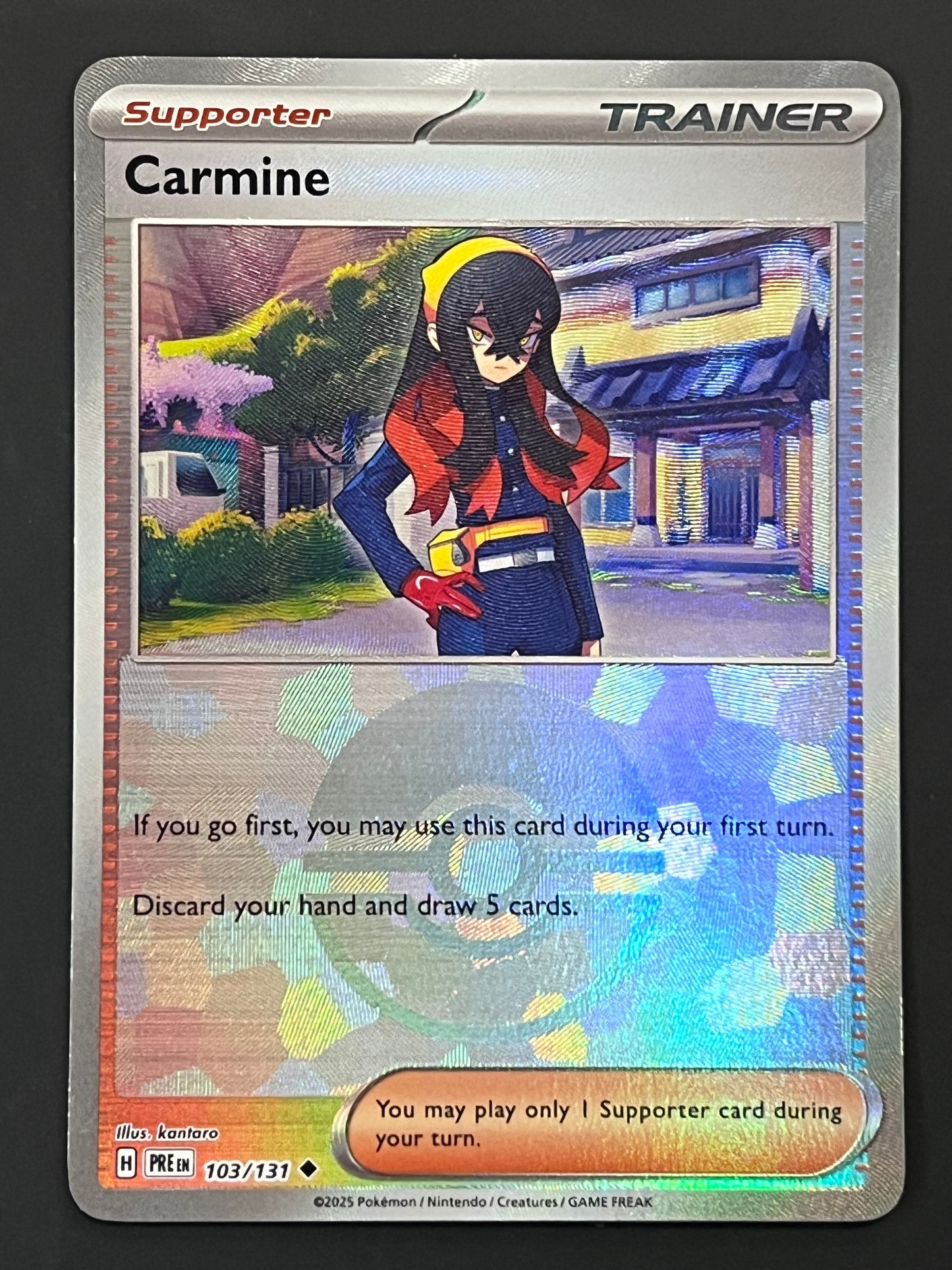 103/131 Carmine - Pokémon Prismatic Evolutions Uncommon Reverse POKEBALL