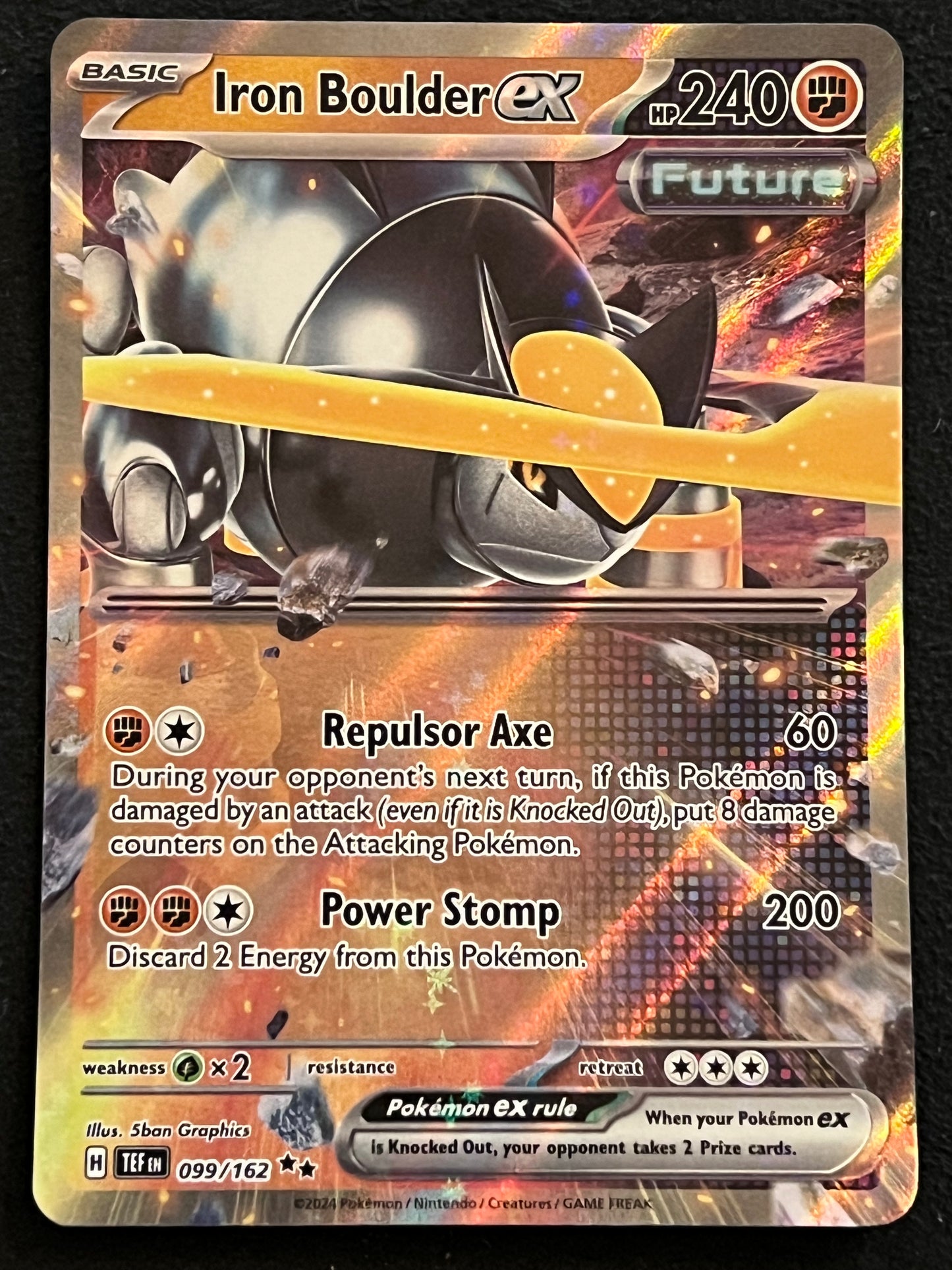 099/162 Iron Boulder Ex - Pokémon Temporal Forces Double Rare