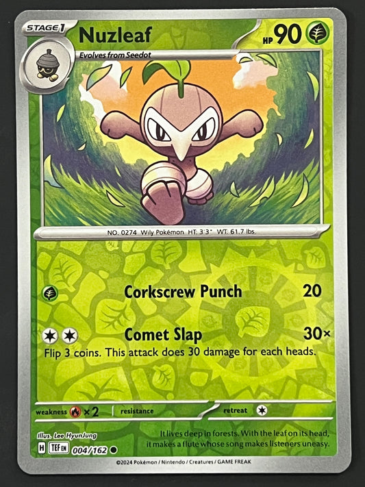 004/162 Nuzleaf - Pokémon Temporal Forces Common Reverse