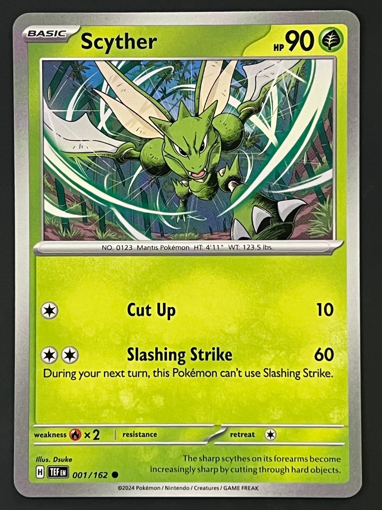 001/162 Scyther - Pokémon Temporal Forces Common