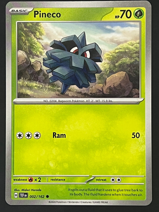002/162 Pineco - Pokémon Temporal Forces Common