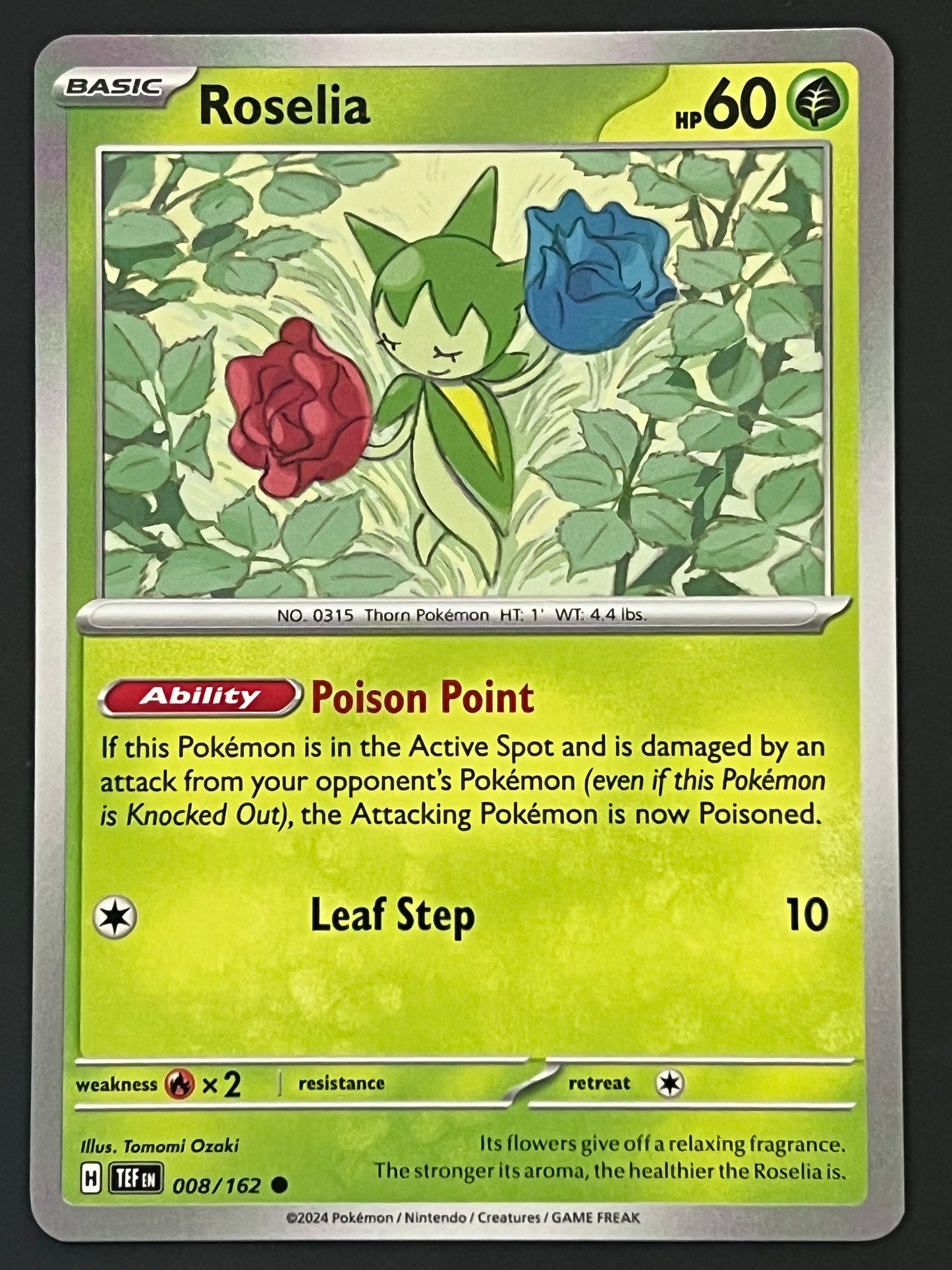 008/162 Roselia - Pokémon Temporal Forces Common