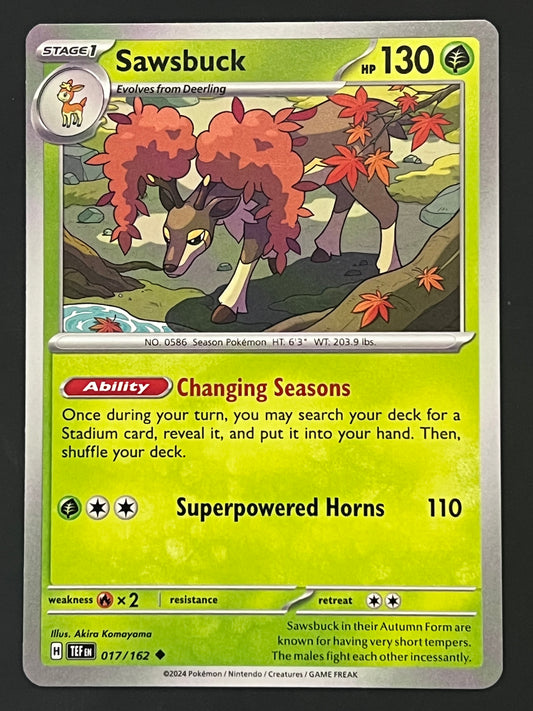 017/162 Sawsbuck - Pokémon Temporal Forces Uncommon