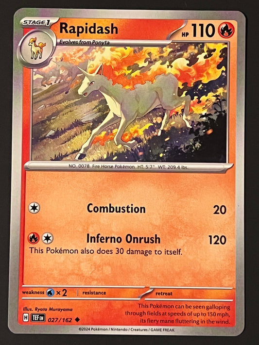 027/162 Rapidash - Pokémon Temporal Forces Uncommon