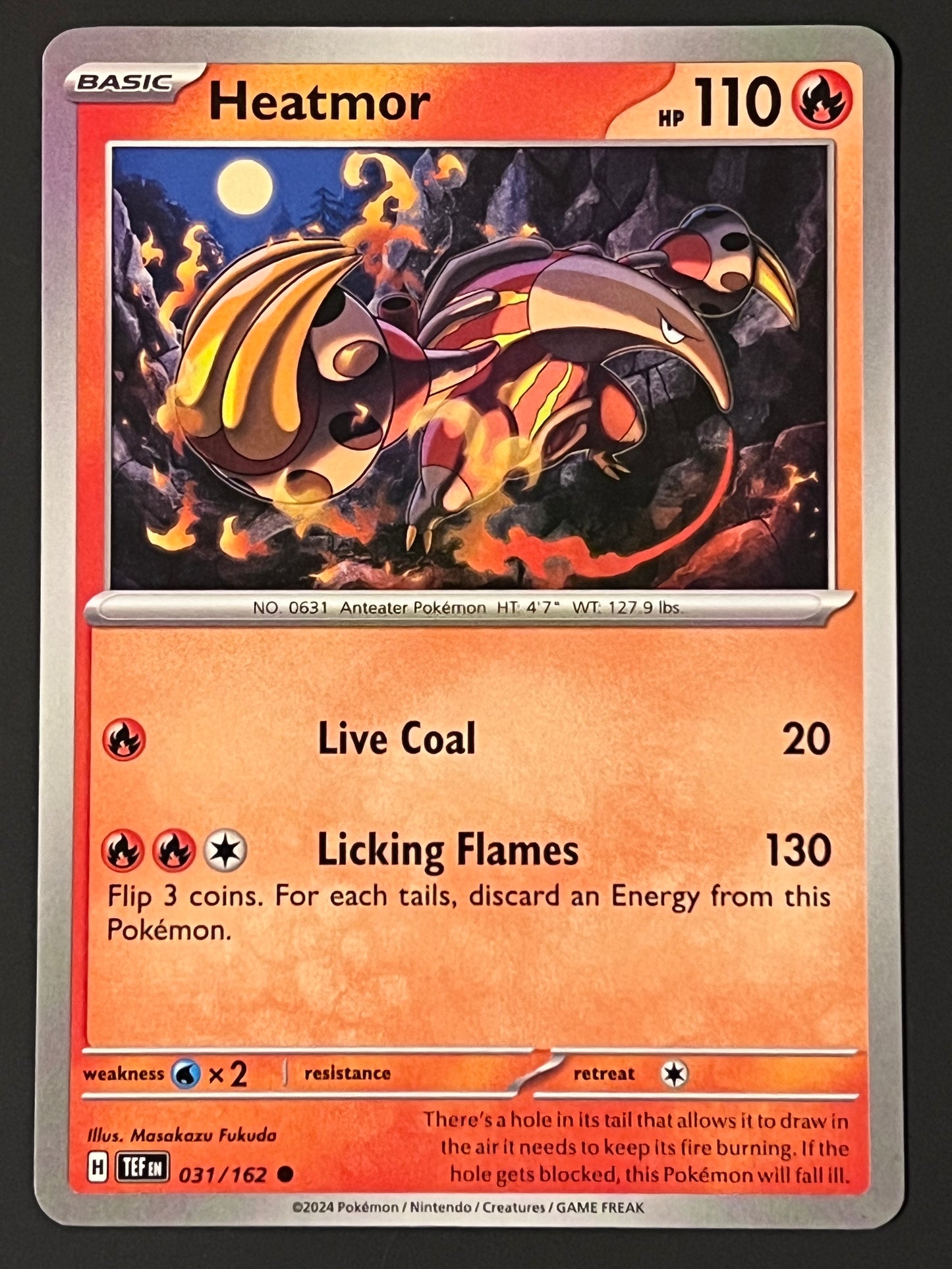 031/162 Heatmor - Pokémon Temporal Forces Common