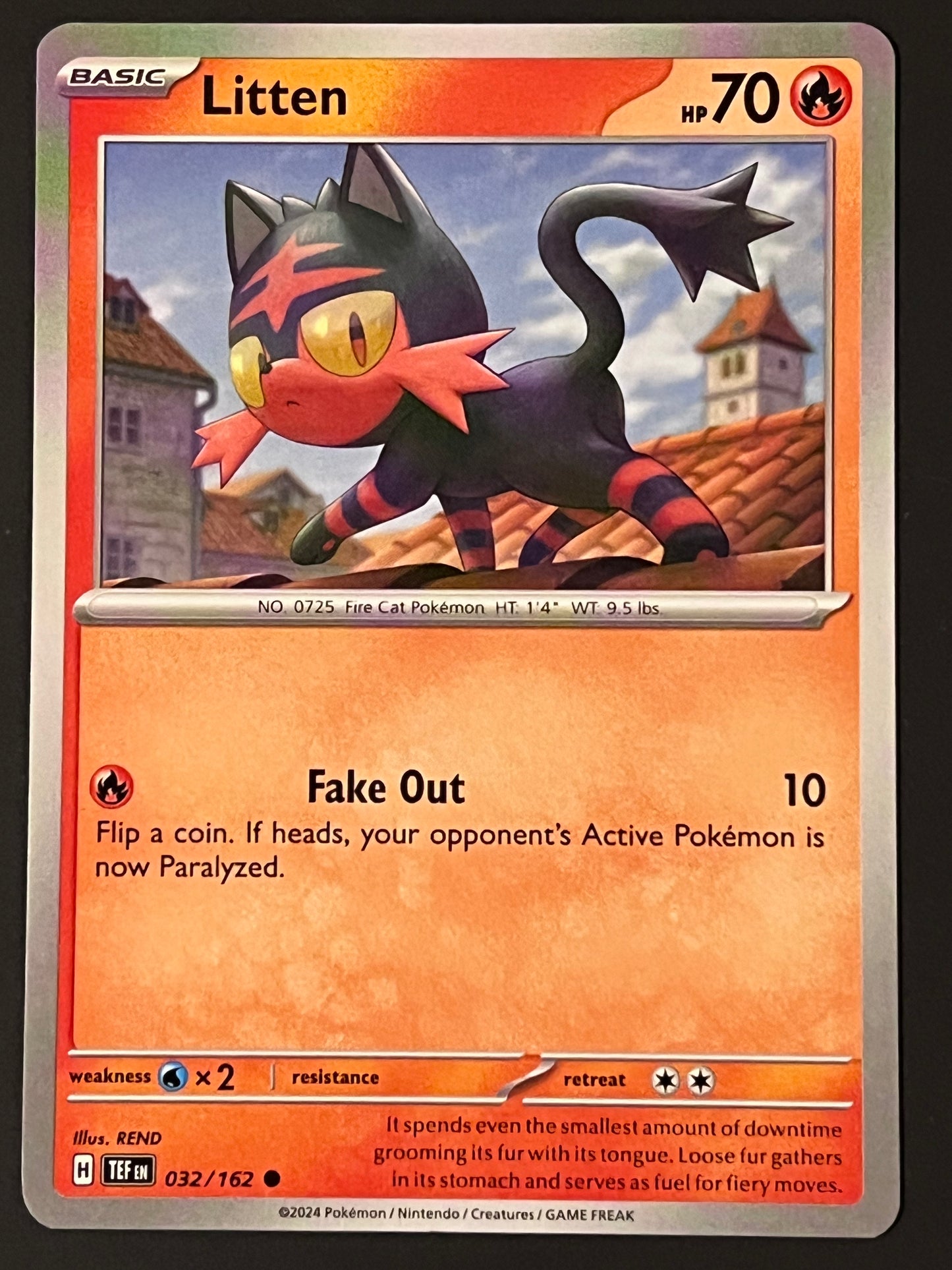 032/162 Litten - Pokémon Temporal Forces Common