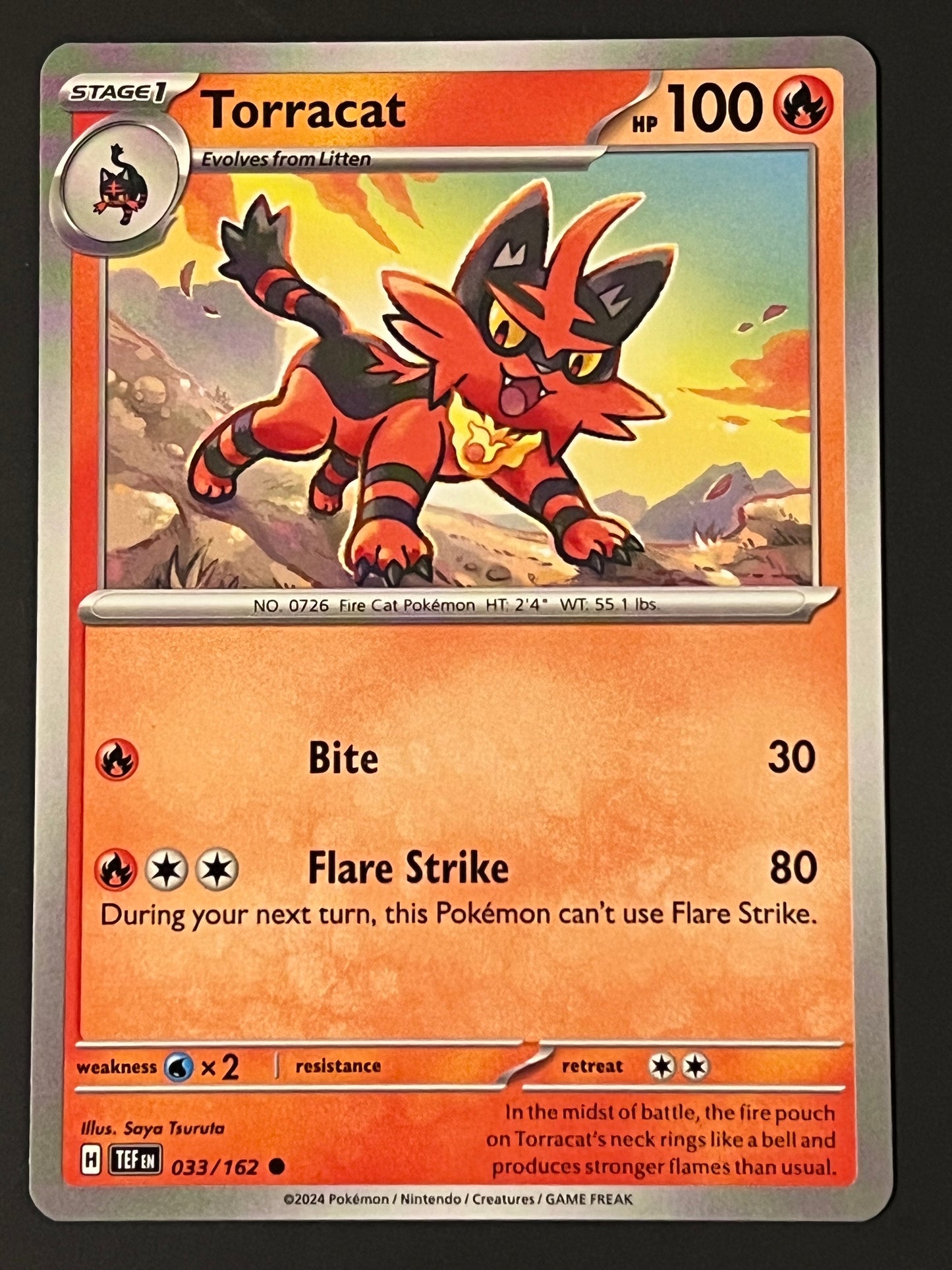 033/162 Torracat - Pokémon Temporal Forces Common