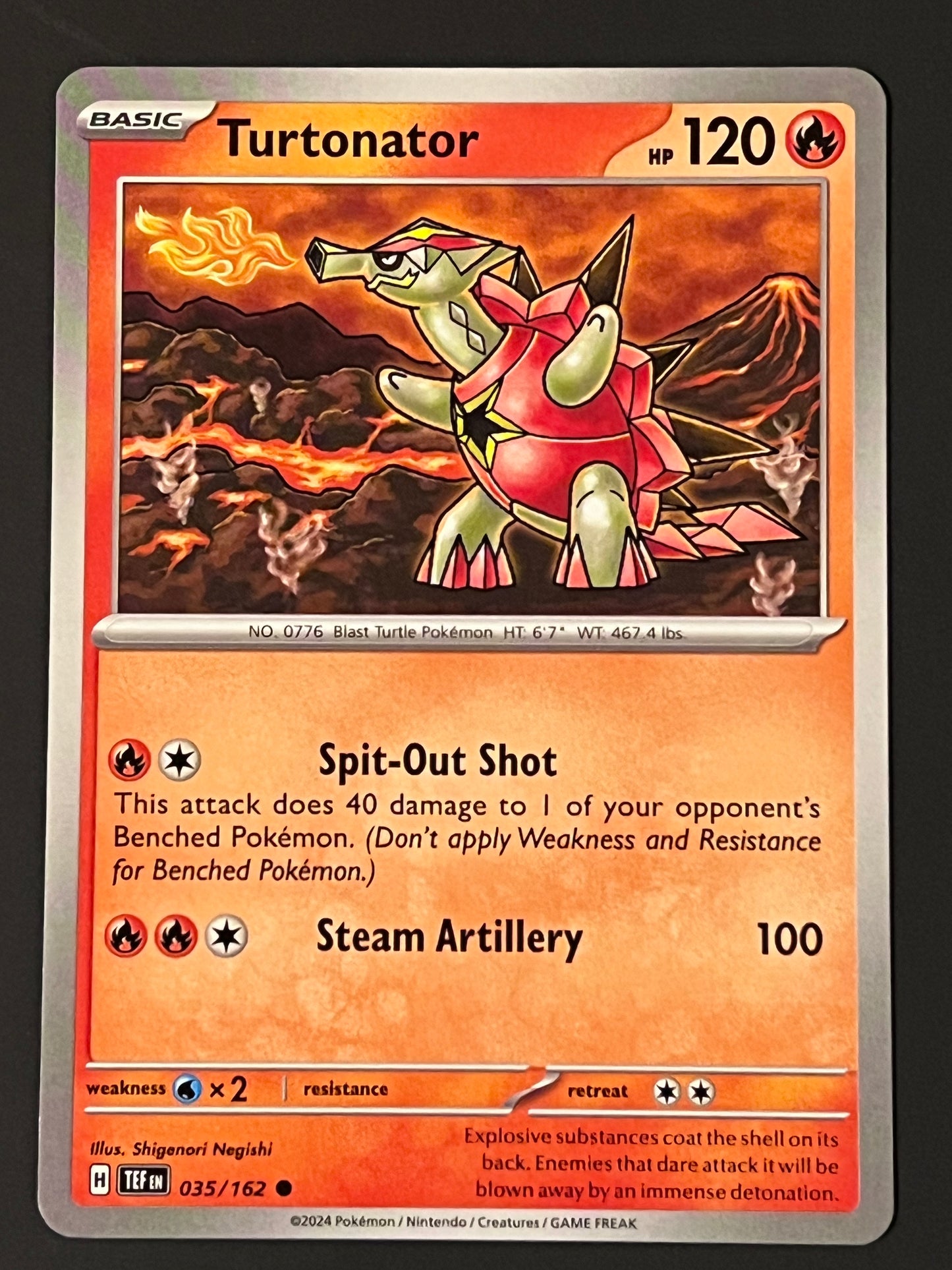 035/162 Turtonator - Pokémon Temporal Forces Common