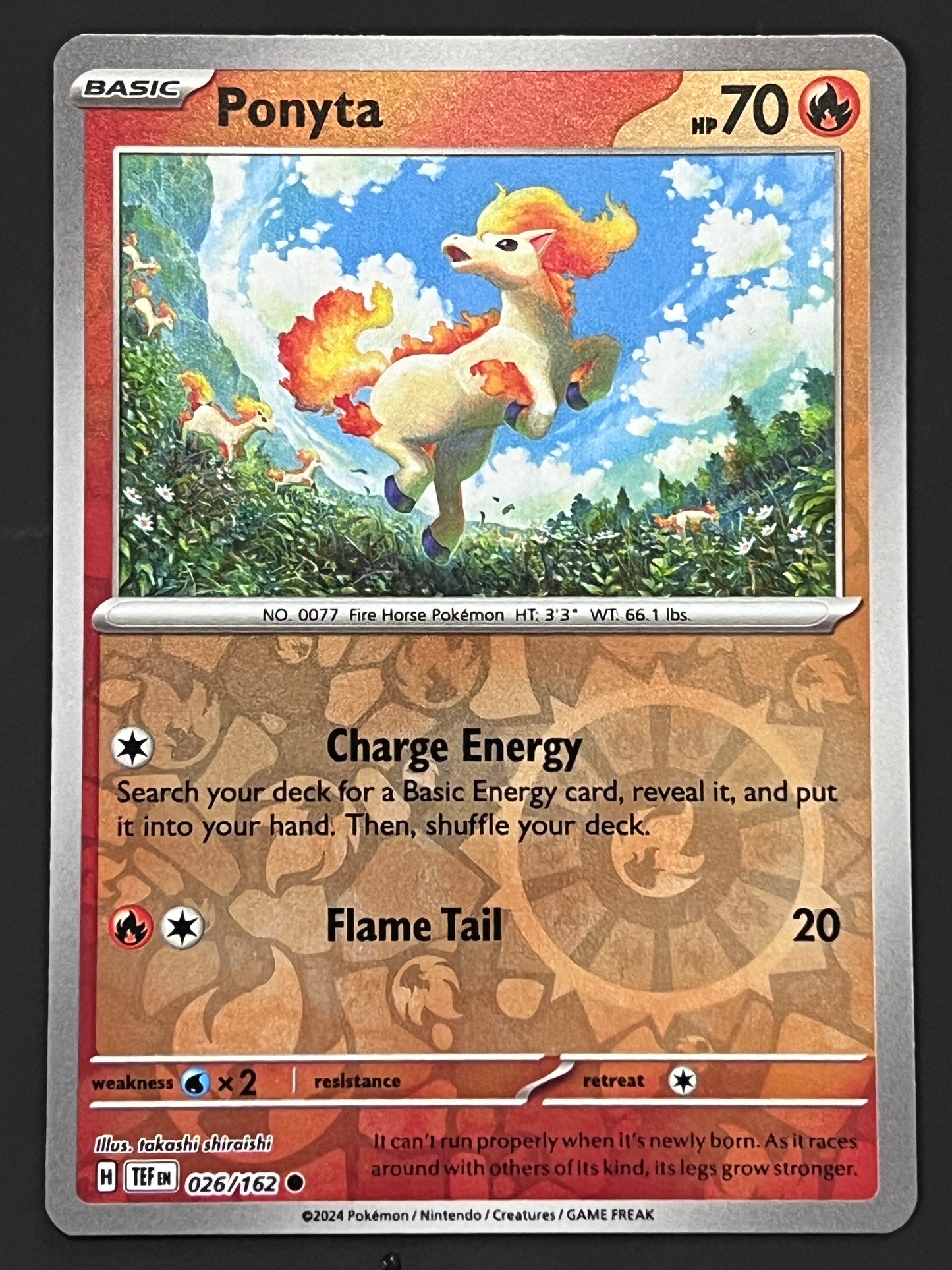 026/162 Ponyta - Pokémon Temporal Forces Common Reverse