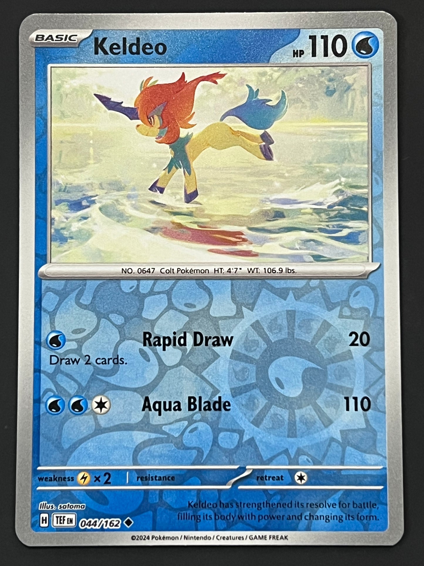 044/162 Keldeo - Pokémon Temporal Forces Uncommon Reverse